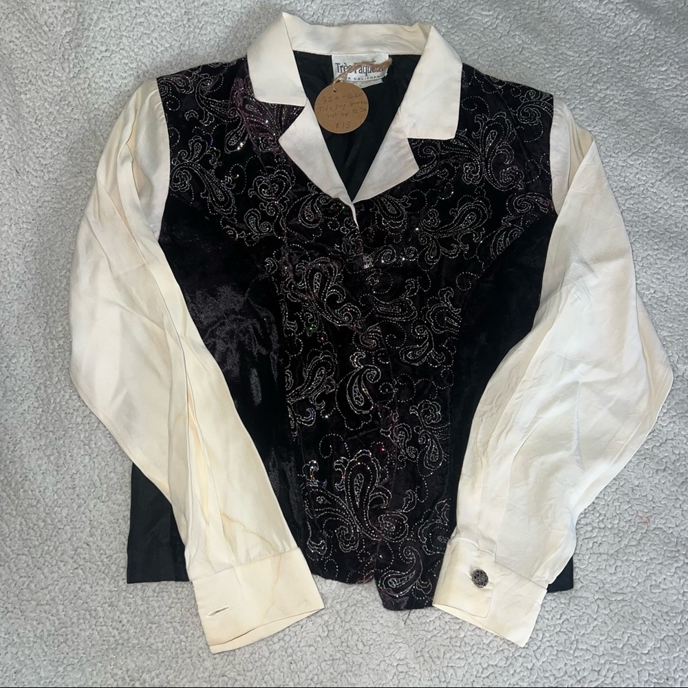 Vintage 1980’s Tres Paquette Top - Western core, 80’s core.